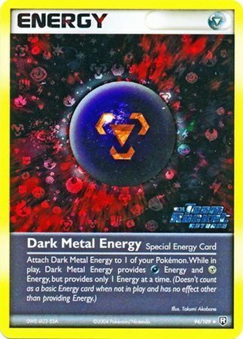 Dark Metal Energy (94/109) (Stamped) [EX: Team Rocket Returns] | Galaxy Games LLC