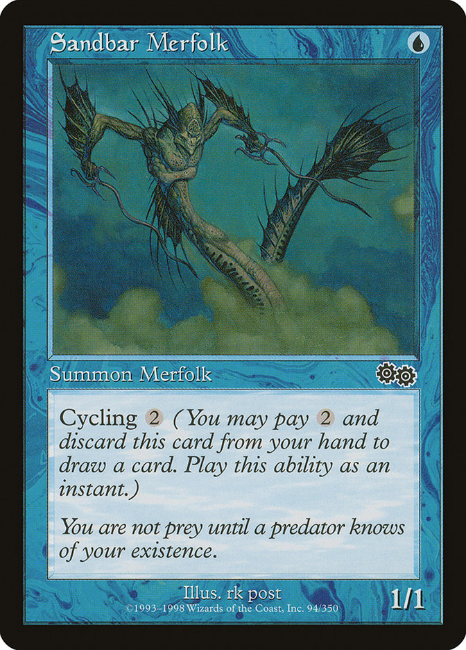 Sandbar Merfolk [Urza's Saga] | Galaxy Games LLC