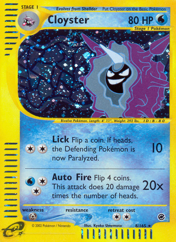 Cloyster (8/165) [Expedition: Base Set] | Galaxy Games LLC