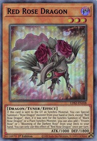 Red Rose Dragon (Blue) [LDS2-EN108] Ultra Rare | Galaxy Games LLC