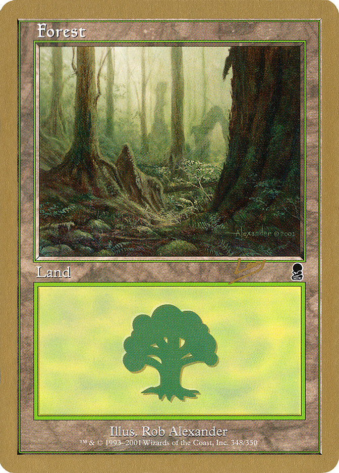 Forest (rl348) (Raphael Levy) [World Championship Decks 2002] | Galaxy Games LLC