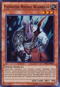 Fiendish Rhino Warrior [OP02-EN005] Super Rare | Galaxy Games LLC