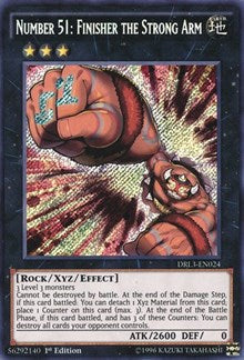 Number 51: Finisher the Strong Arm [DRL3-EN024] Secret Rare | Galaxy Games LLC