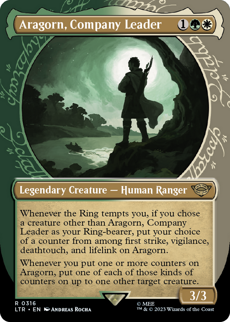 Aragorn, Company Leader (Showcase Ring Frame) [The Lord of the Rings: Tales of Middle-Earth] | Galaxy Games LLC