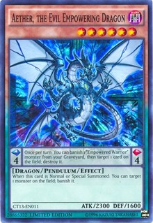 Aether, the Evil Empowering Dragon [CT13-EN011] Super Rare | Galaxy Games LLC