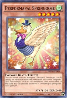 Performapal Springoose [MP16-EN005] Common | Galaxy Games LLC