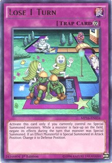 Lose 1 Turn [MP16-EN034] Ultra Rare | Galaxy Games LLC