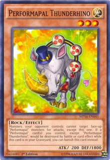 Performapal Thunderhino [MP16-EN045] Common | Galaxy Games LLC