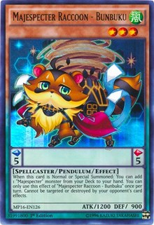 Majespecter Raccoon - Bunbuku [MP16-EN126] Ultra Rare | Galaxy Games LLC