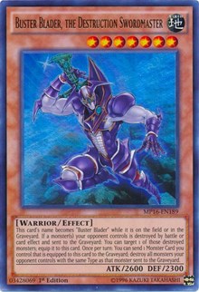 Buster Blader, the Destruction Swordmaster [MP16-EN189] Ultra Rare | Galaxy Games LLC