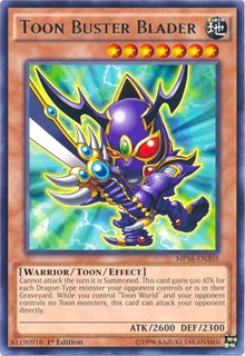 Toon Buster Blader [MP16-EN205] Rare | Galaxy Games LLC