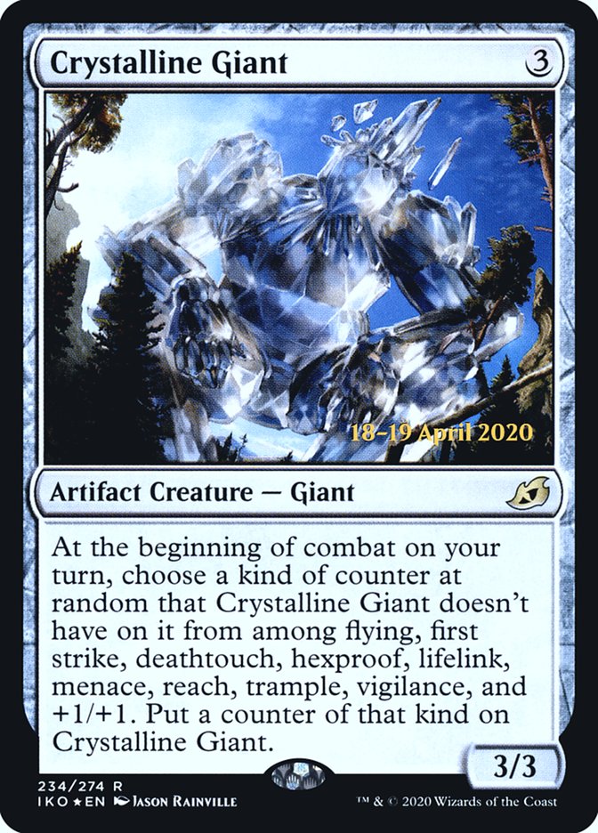 Crystalline Giant [Ikoria: Lair of Behemoths Prerelease Promos] | Galaxy Games LLC