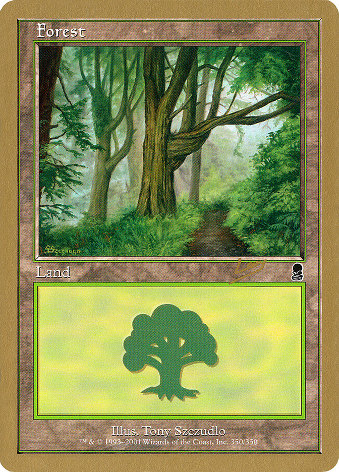 Forest (rl350) (Raphael Levy) [World Championship Decks 2002] | Galaxy Games LLC