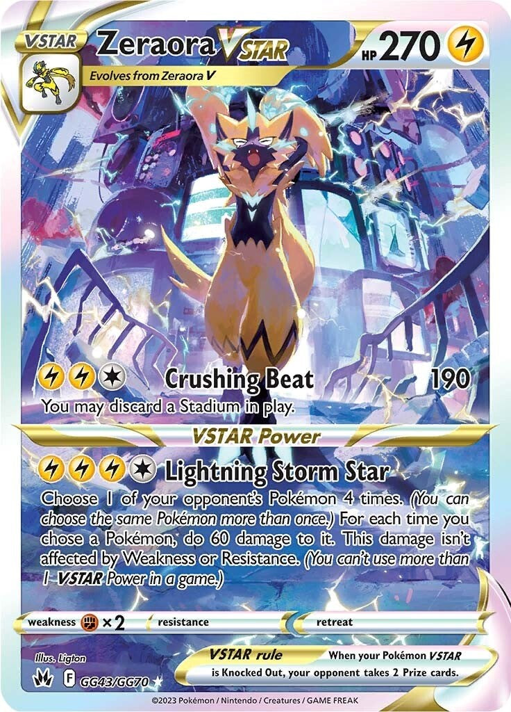 Zeraora VSTAR (GG43/GG70) [Sword & Shield: Crown Zenith] | Galaxy Games LLC