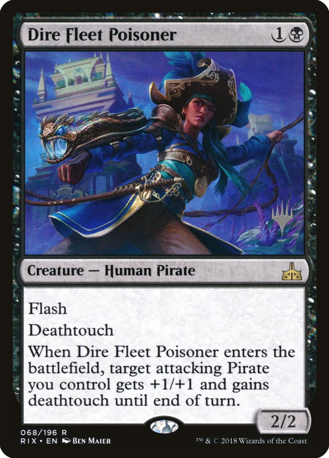 Dire Fleet Poisoner (Promo Pack) [Rivals of Ixalan Promos] | Galaxy Games LLC