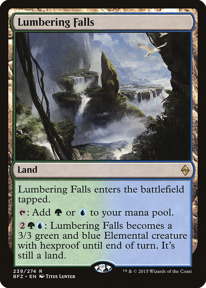 Lumbering Falls [Battle for Zendikar] | Galaxy Games LLC