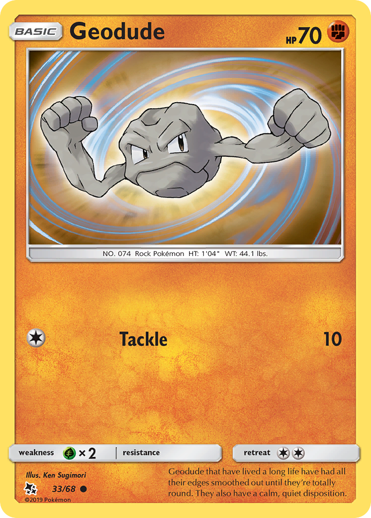 Geodude (33/68) [Sun & Moon: Hidden Fates] | Galaxy Games LLC