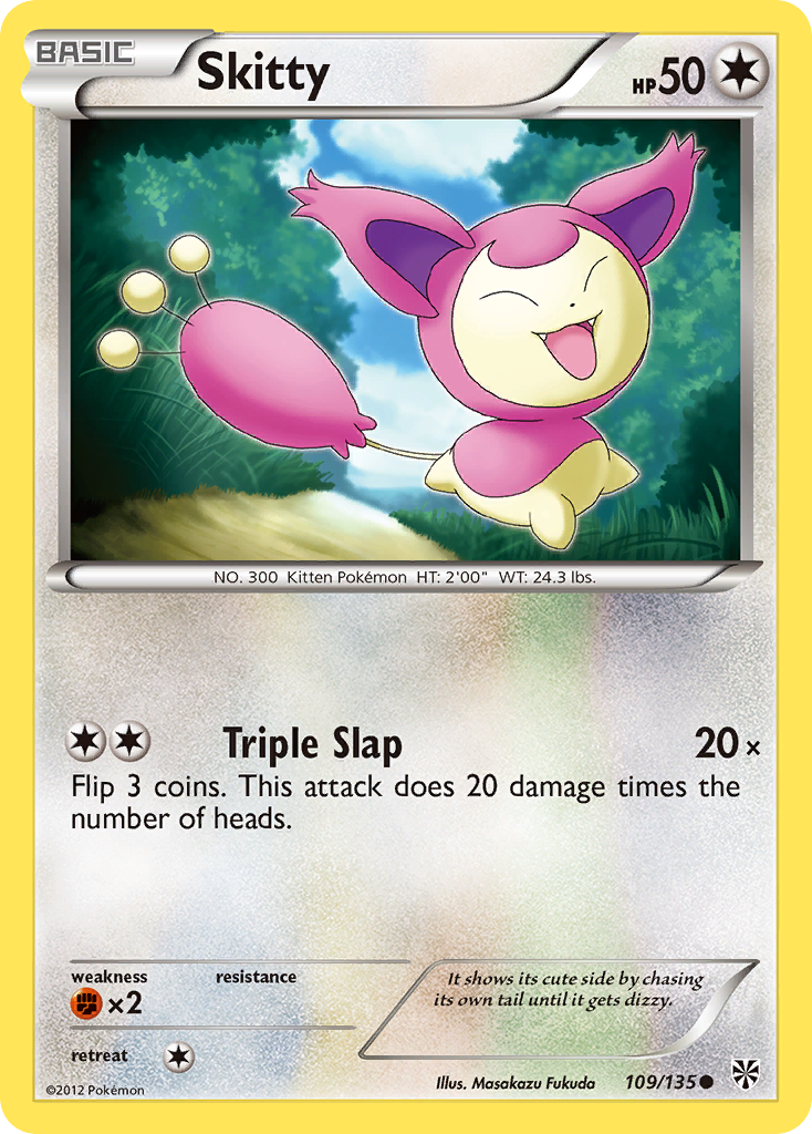 Skitty (109/135) [Black & White: Plasma Storm] | Galaxy Games LLC