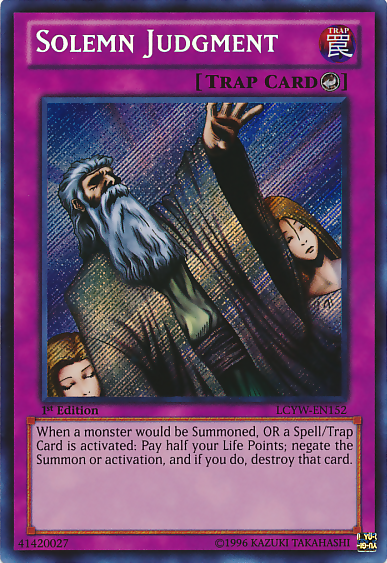 Solemn Judgment [LCYW-EN152] Secret Rare | Galaxy Games LLC