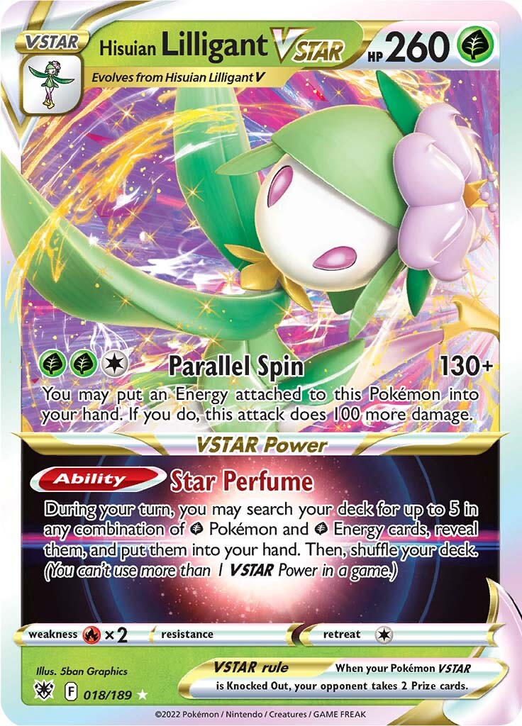 Hisuian Lilligant VSTAR (018/189) [Sword & Shield: Astral Radiance] | Galaxy Games LLC