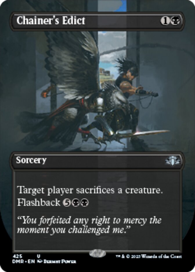 Chainer's Edict (Borderless Alternate Art) [Dominaria Remastered] | Galaxy Games LLC