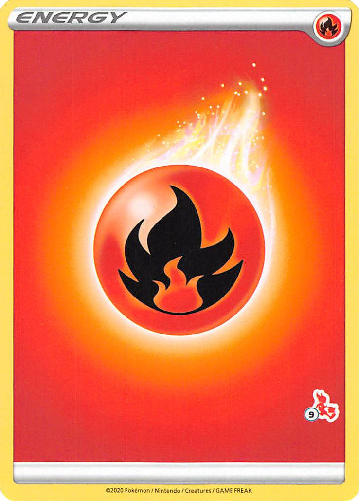 Fire Energy (Cinderace Stamp #9) [Battle Academy 2022] | Galaxy Games LLC