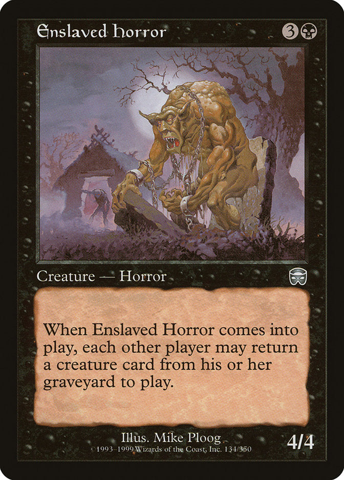 Enslaved Horror [Mercadian Masques] | Galaxy Games LLC