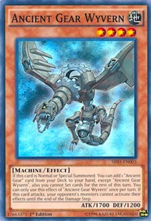 Ancient Gear Wyvern [SR03-EN003] Super Rare | Galaxy Games LLC