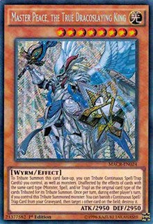 Master Peace, the True Dracoslaying King [MACR-EN024] Secret Rare | Galaxy Games LLC