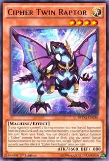 Cipher Twin Raptor [DPDG-EN036] Rare | Galaxy Games LLC