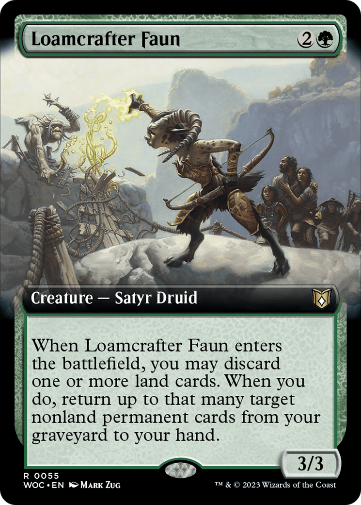 Loamcrafter Faun (Extended Art) [Wilds of Eldraine Commander] | Galaxy Games LLC