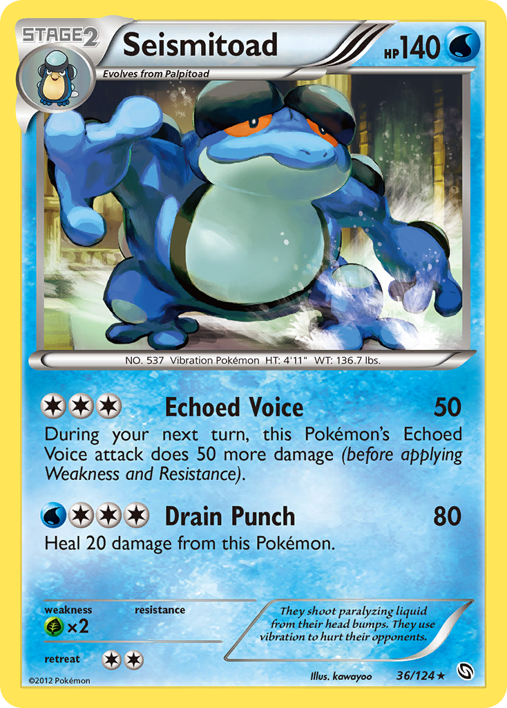 Seismitoad (36/124) [Black & White: Dragons Exalted] | Galaxy Games LLC