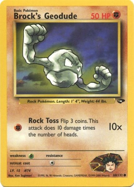 Brock's Geodude (68/132) [Gym Challenge Unlimited] | Galaxy Games LLC