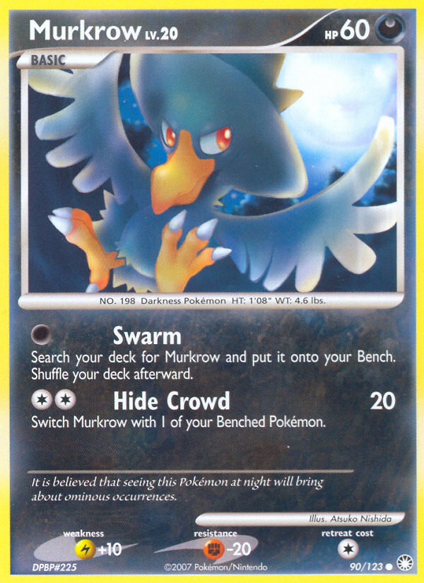 Murkrow (90/123) [Diamond & Pearl: Mysterious Treasures] | Galaxy Games LLC