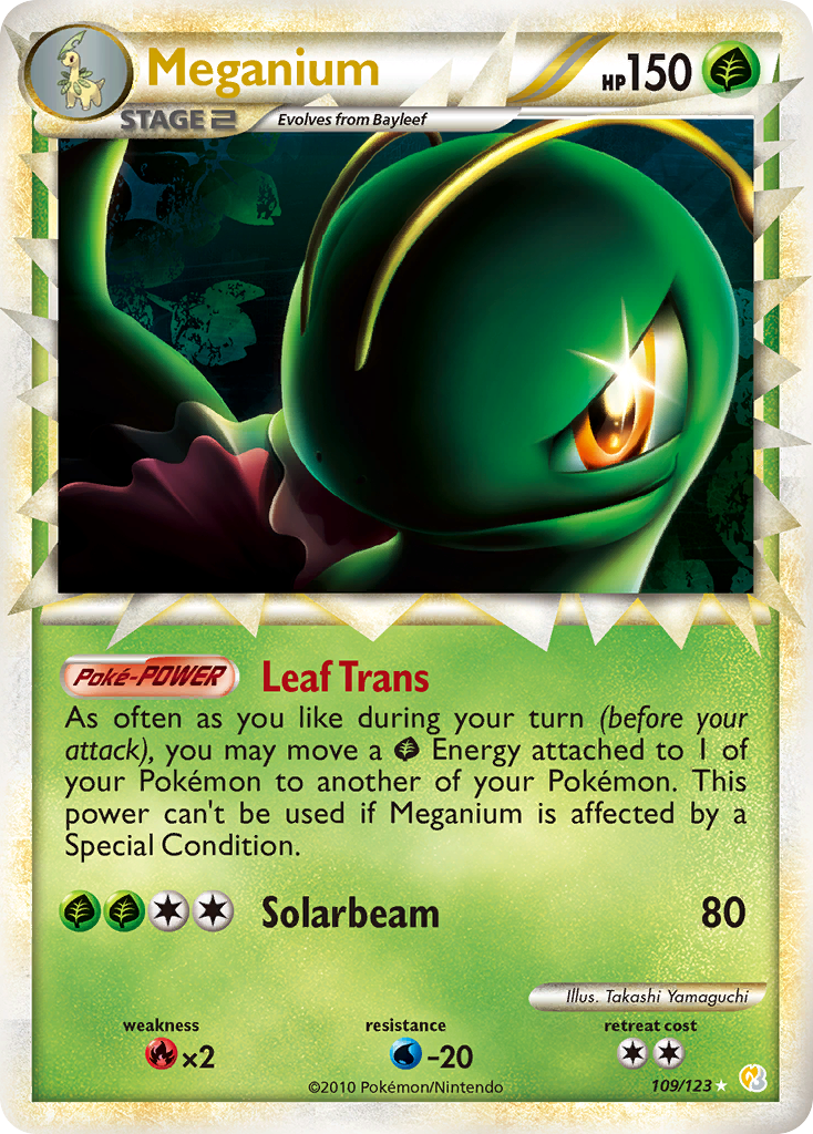 Meganium (109/123) [HeartGold & SoulSilver: Base Set] | Galaxy Games LLC