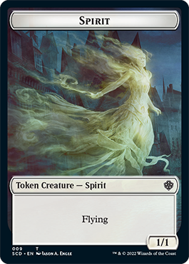 Bird // Spirit Double-Sided Token [Starter Commander Decks] | Galaxy Games LLC