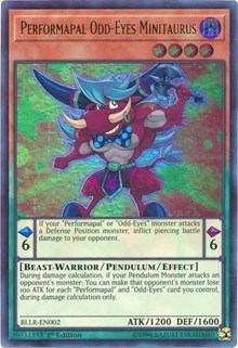 Performapal Odd-Eyes Minitaurus [BLLR-EN002] Ultra Rare | Galaxy Games LLC