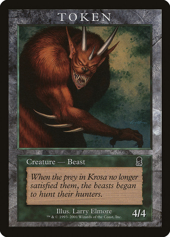 Beast Token [Magic Player Rewards 2001] | Galaxy Games LLC