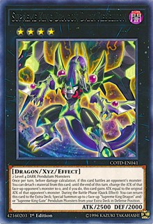 Supreme King Dragon Dark Rebellion [COTD-EN041] Rare | Galaxy Games LLC