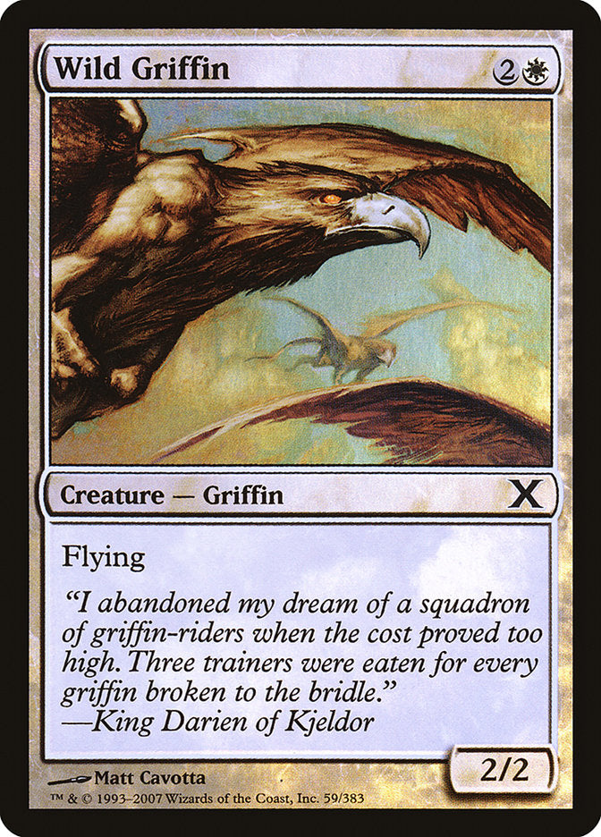 Wild Griffin (Premium Foil) [Tenth Edition] | Galaxy Games LLC