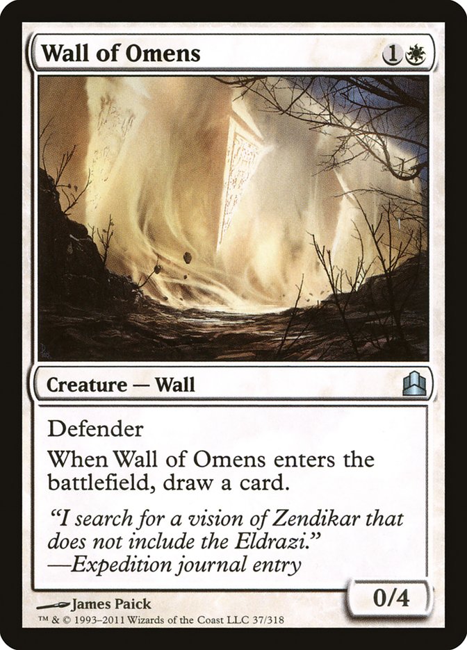 Wall of Omens [Commander 2011] | Galaxy Games LLC