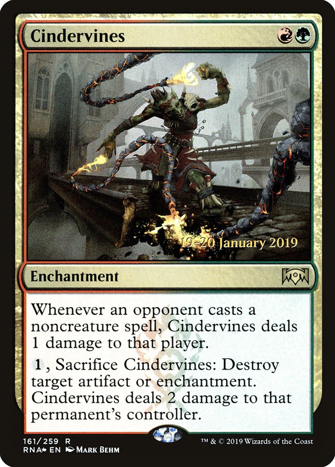 Cindervines [Ravnica Allegiance Prerelease Promos] | Galaxy Games LLC