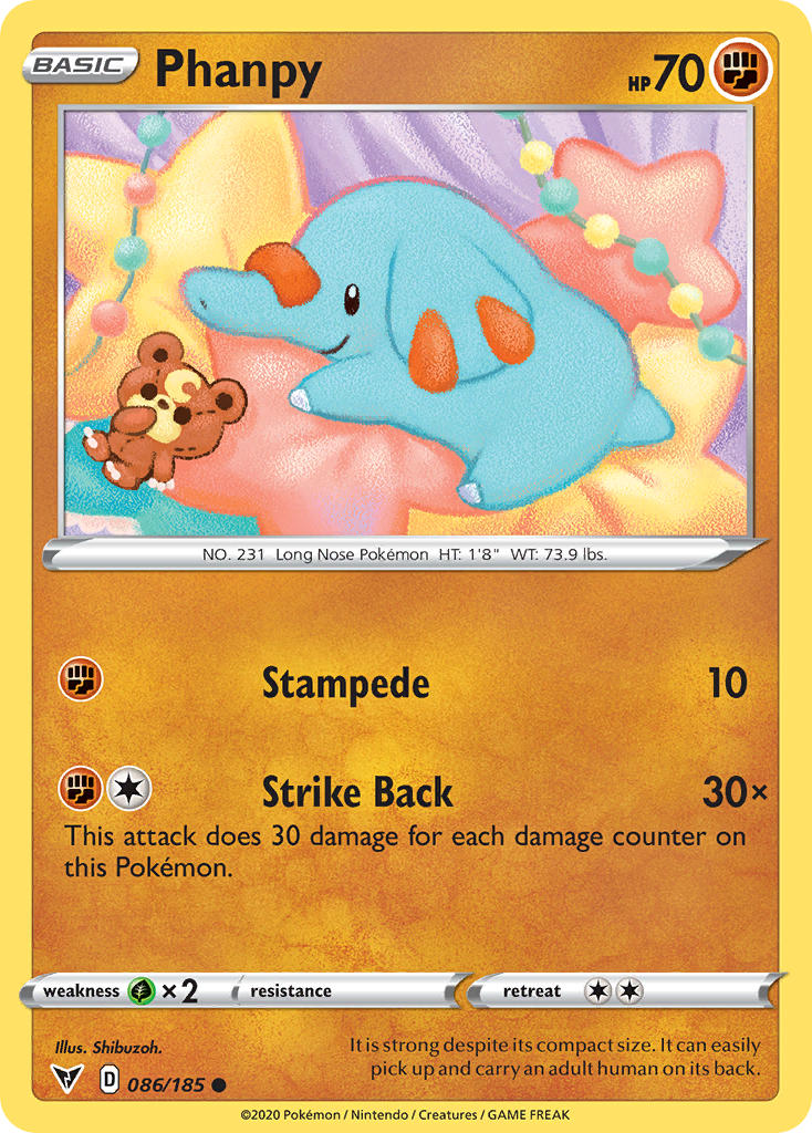 Phanpy (086/185) [Sword & Shield: Vivid Voltage] | Galaxy Games LLC