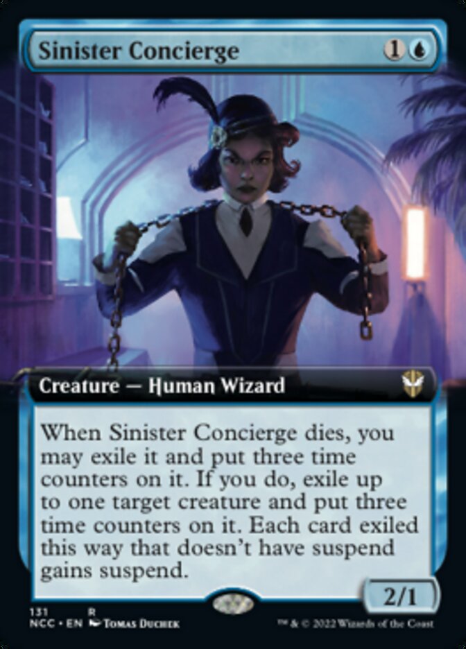 Sinister Concierge (Extended Art) [Streets of New Capenna Commander] | Galaxy Games LLC