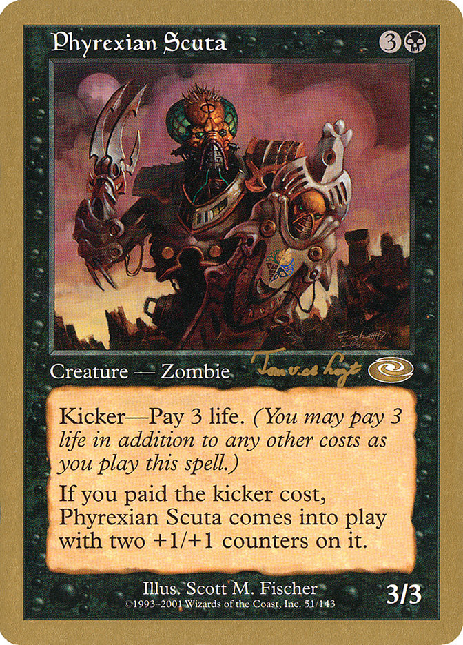 Phyrexian Scuta (Tom van de Logt) [World Championship Decks 2001] | Galaxy Games LLC