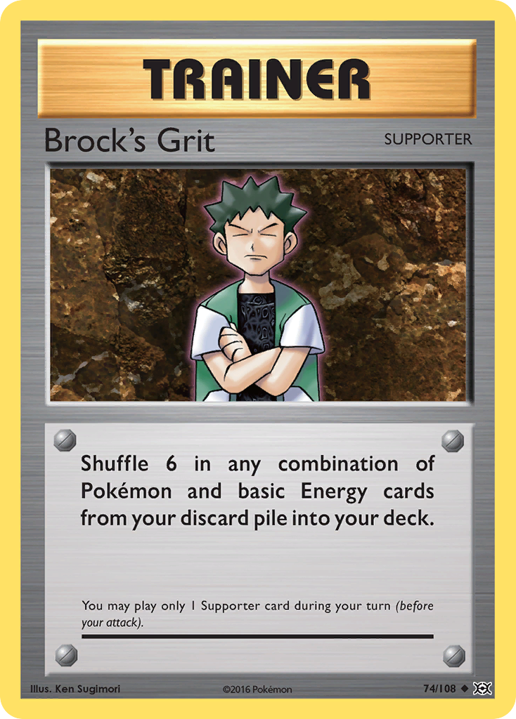 Brock's Grit (74/108) [XY: Evolutions] | Galaxy Games LLC