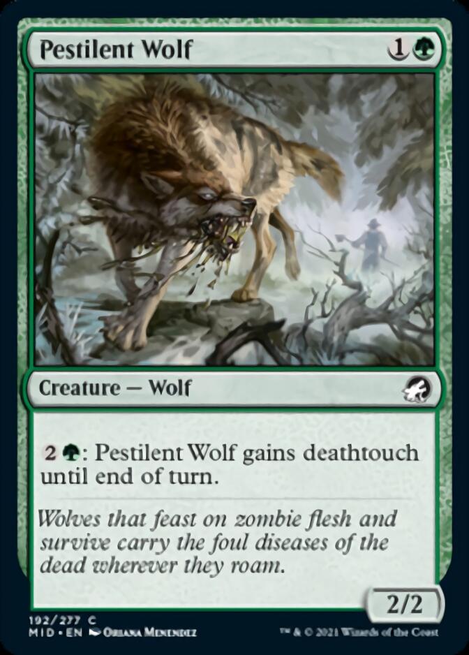 Pestilent Wolf [Innistrad: Midnight Hunt] | Galaxy Games LLC