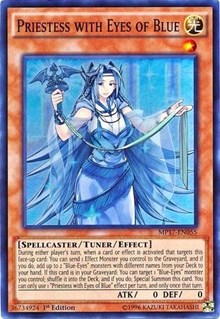 Priestess with Eyes of Blue [MP17-EN055] Super Rare | Galaxy Games LLC