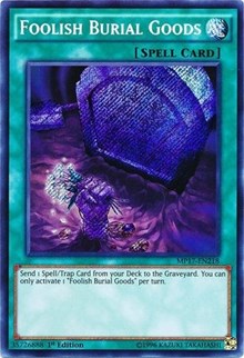 Foolish Burial Goods [MP17-EN218] Secret Rare | Galaxy Games LLC