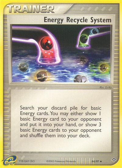 Energy Recycle System (84/97) [EX: Dragon] | Galaxy Games LLC